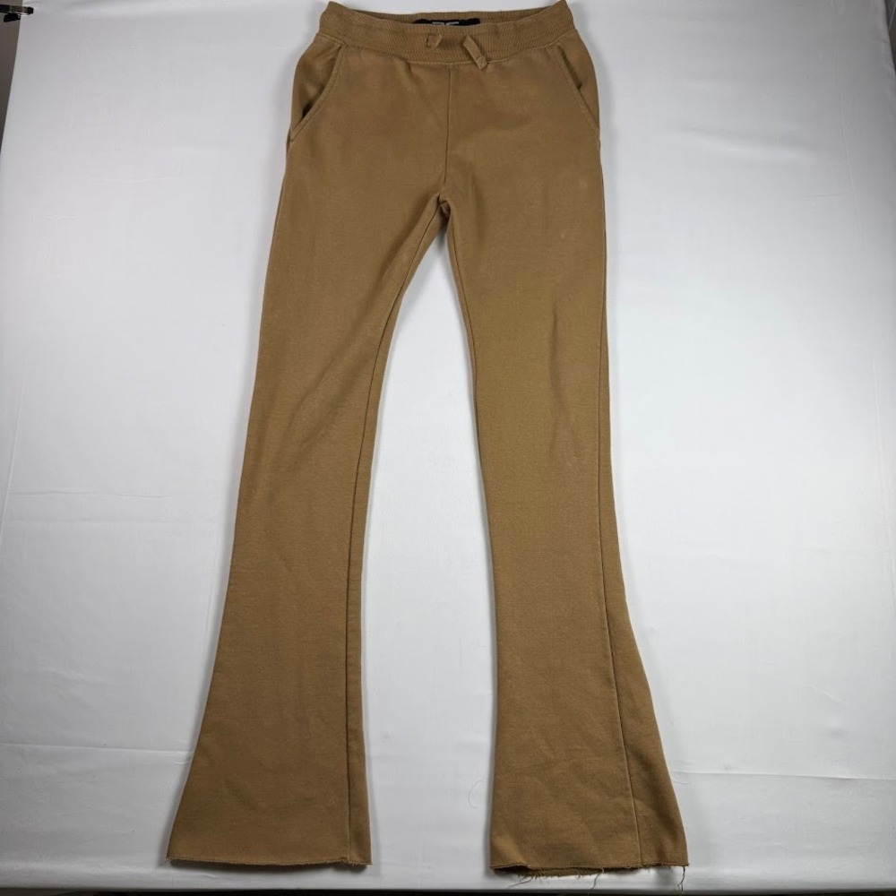 Jordan Craig Legacy Edition Women Brown Flare Raw Hem Sweatpants Size 14